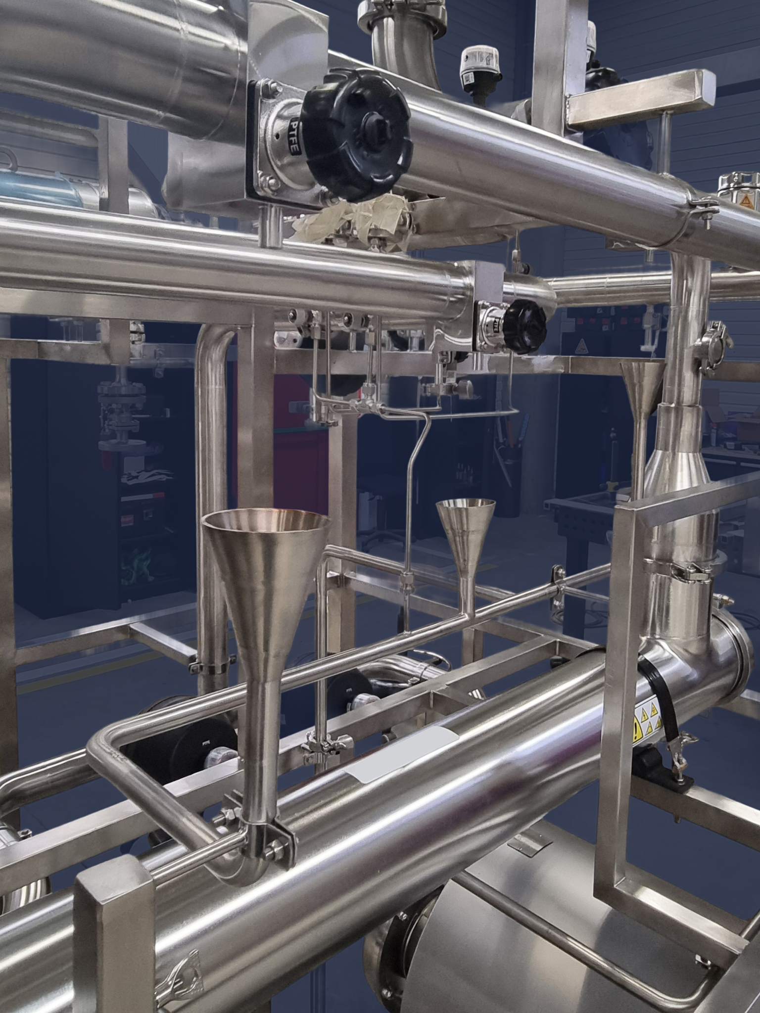 R&eacute;seau de tuyauterie inox haute puret&eacute; pour fluides process sensibles